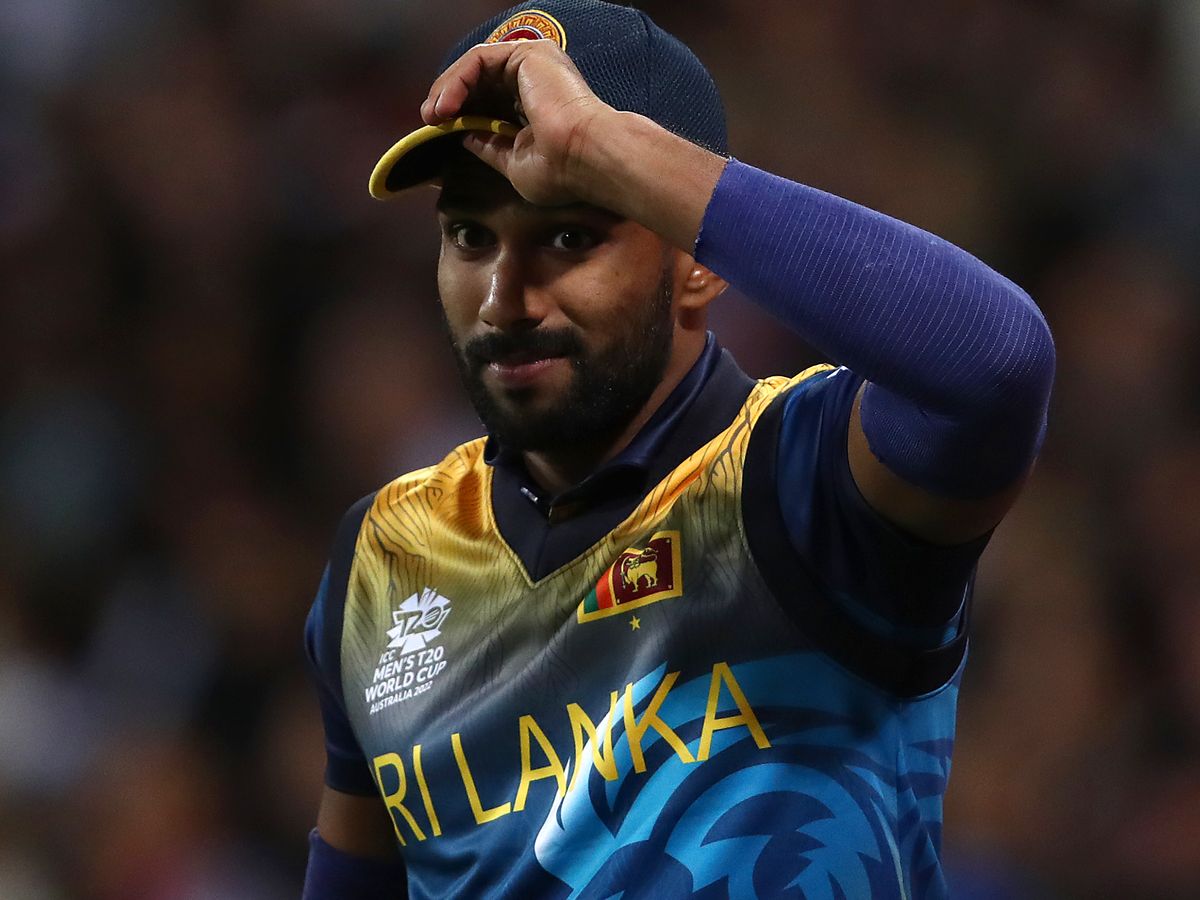 Chamika Karunaratne poses during the Sri Lanka ICC Men's T20