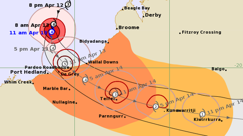 Cyclone Ilsa to become Category 5 in Western Australia.