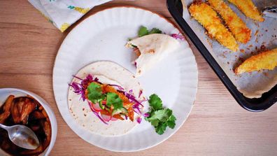 Fish finger tacos