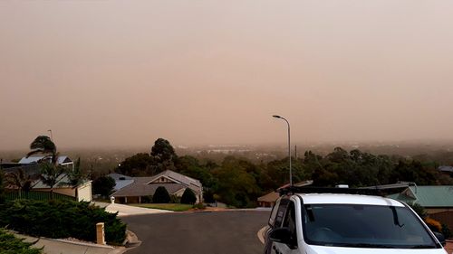 Picture taken from Hill Bank in Adelaide. Picture: Jace Koesling 