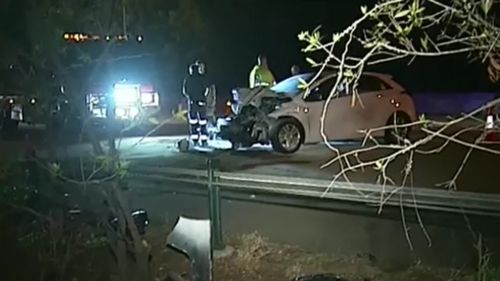 The crash occurred in Helensvale. (9NEWS)