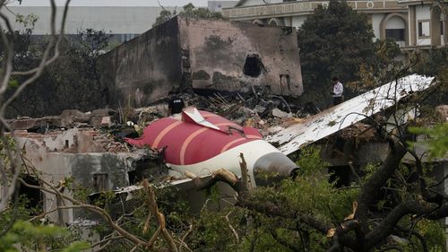 Air India plane crash site
