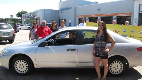 After Joanna Griffiths' post on Facebook went viral a car yard donated a vehicle to Mr Bigler. (Facebook: Joanna Griffiths)