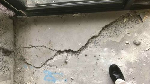 Residents reported hearing loud bangs before the cracks were found.