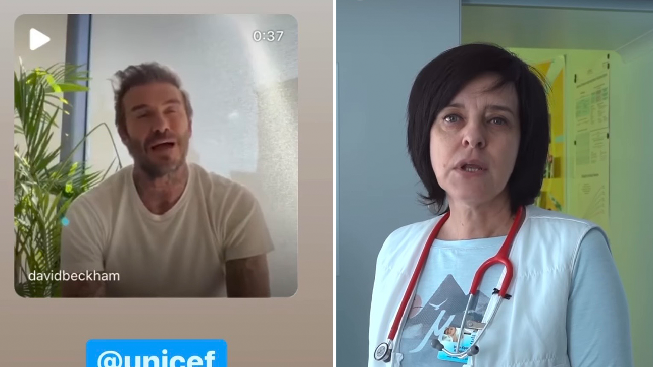 David Beckham&#x27;s Instagram was takeover by Ukrainian doctor, Iryna. 