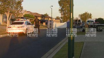 Crime scene where a man was shot by police near Brisbane overnight. August 27, 2020.