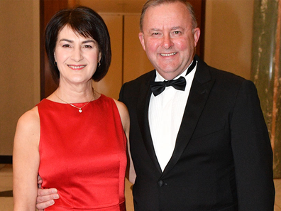 Anthony Albanese and ex-wife Carmel Tebbutt.