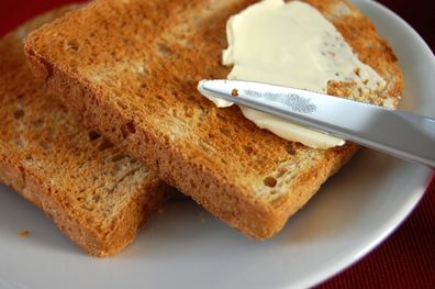butter on toast