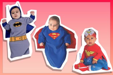 9PR: Rubie's Batman Baby Swaddle, Rubie's Superman Baby Swaddle and Rubie's Wonder Woman Baby Costume