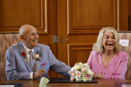 Terens and his sweetheart Jeanne Swerlin proved that love is eternal as they tied the knot on Saturday