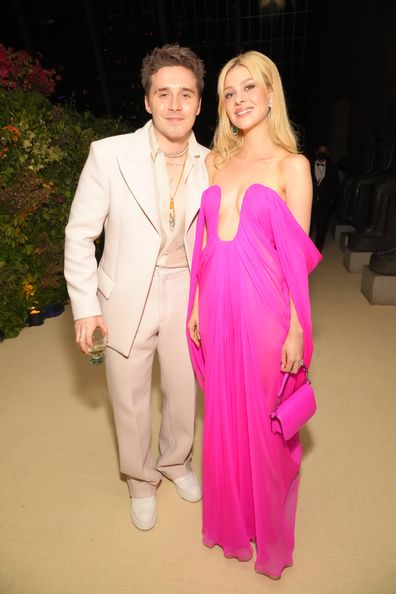 Brooklyn Beckham and Nicola Peltz Beckham attend the Met Gala to celebrate 2022 "In America: Fashion anthology" at the Metropolitan Museum of Art on May 2, 2022 in New York City. 