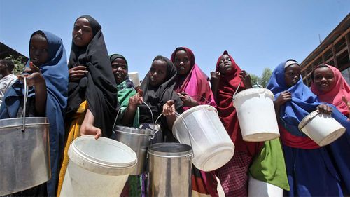 Somalia gets much of its wheat from Ukraine.