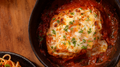 Chicken parmi stock image