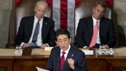 Japanese PM Shinzo Abe offers WWII condolences to US