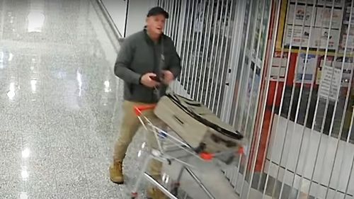 Police allege he then took 53 right-footed shoes only, not pairs, before putting them in his trolley and leaving the centre. 