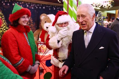 King Charles III visits Ealing Broadway Shopping Centre to tour the Christmas Marke