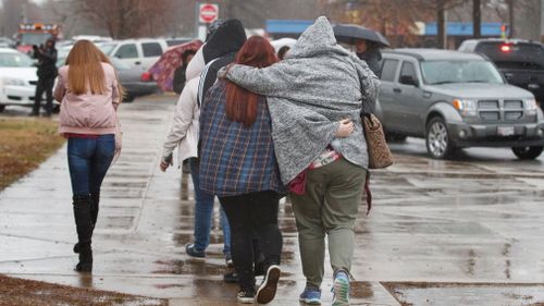 The gunman started firing just before classes started. (AP/AAP)