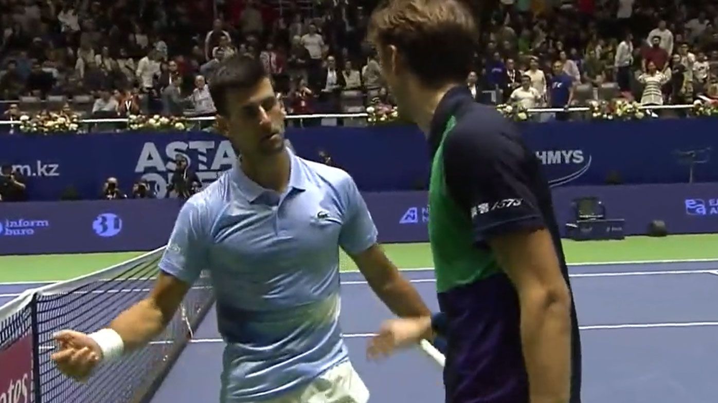 Novak Djokovic stunned by Daniil Medvedev's shock withdrawal in Astana Open semi-final
