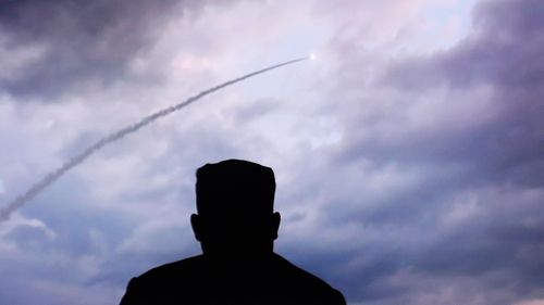 North Korea's multiple rocket launches were broadcast on a news program 