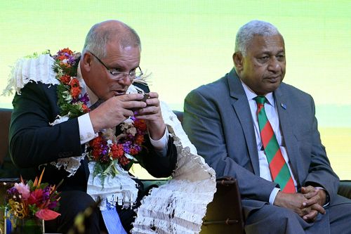 Fijian Prime Minister Frank Bainimarama has warned Scott Morrison that he needs to change his stance on climate change.