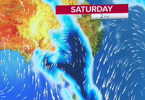 The south-east of Australia is set to cop a drenching.