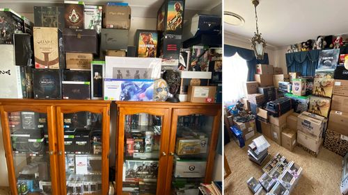 An overview of the collection of over 250 individual Nick Maver's collectibles 