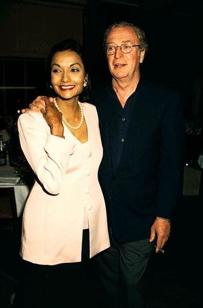 Michael Caine and wife Shakira Caine in 1998.