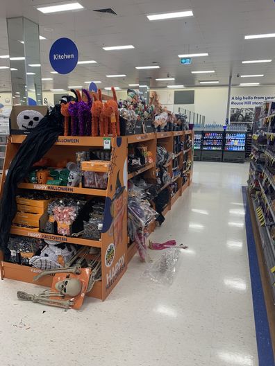 Halloween merchandise in Big W Rouse Hill