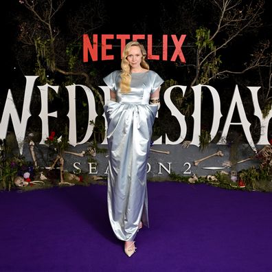 Gwendoline Christie attends the "Wednesday" S2, Part 2 'Wednesday Island Fan Event' on Cockatoo Island on August 16, 2025 in Sydney, Australia. (Photo by James Gourley/Getty Images for Netflix)