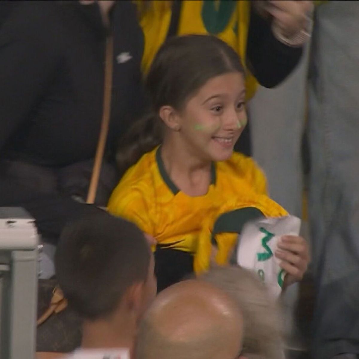 Women's World Cup: Matildas star Sam Kerr gives young fan her shirt in  touching scenes