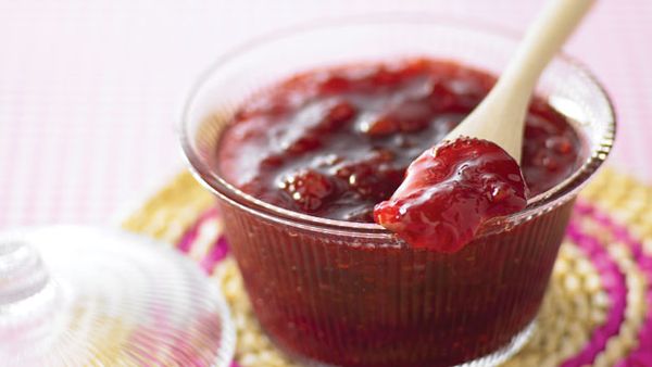 Microwave strawberry jam