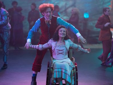 Marissa Bode and Ethan Slater in Wicked