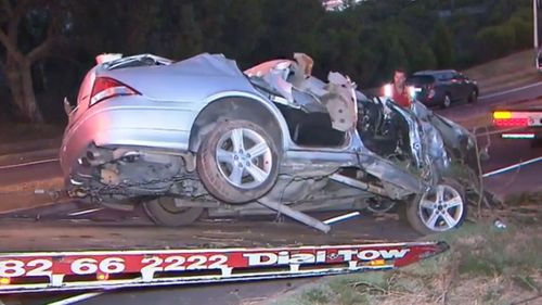 The 18-year-old was allegedly behind the wheel when a silver car crashed into a creek bed.