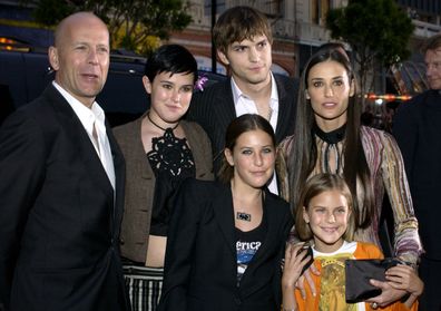 Bruce Willis, Ashton Kutcher and Demi Moore
