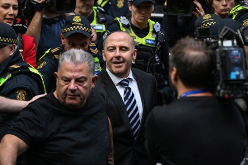 Tony Mokbel walks out of Victoria's Court of Appeal after he was granted bail. 4th April 2025