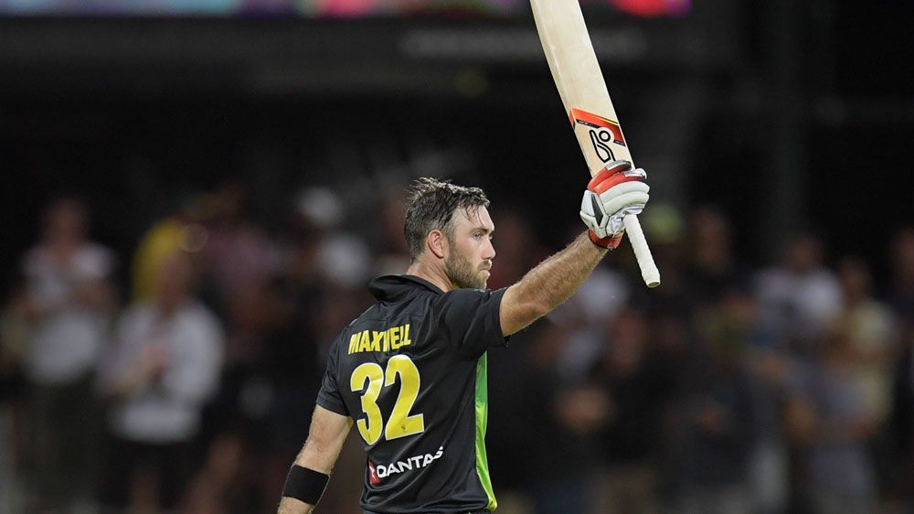 Maxwell century leads Australia to T20 victory over England