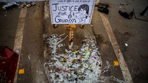 Four men charged with rape and murder of 9-year-old girl in India
