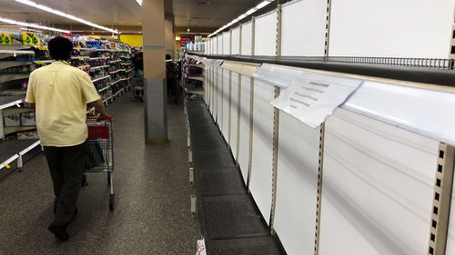 Toilet paper has sold out at supermarkets across the country as shoppers stock up on supplies.