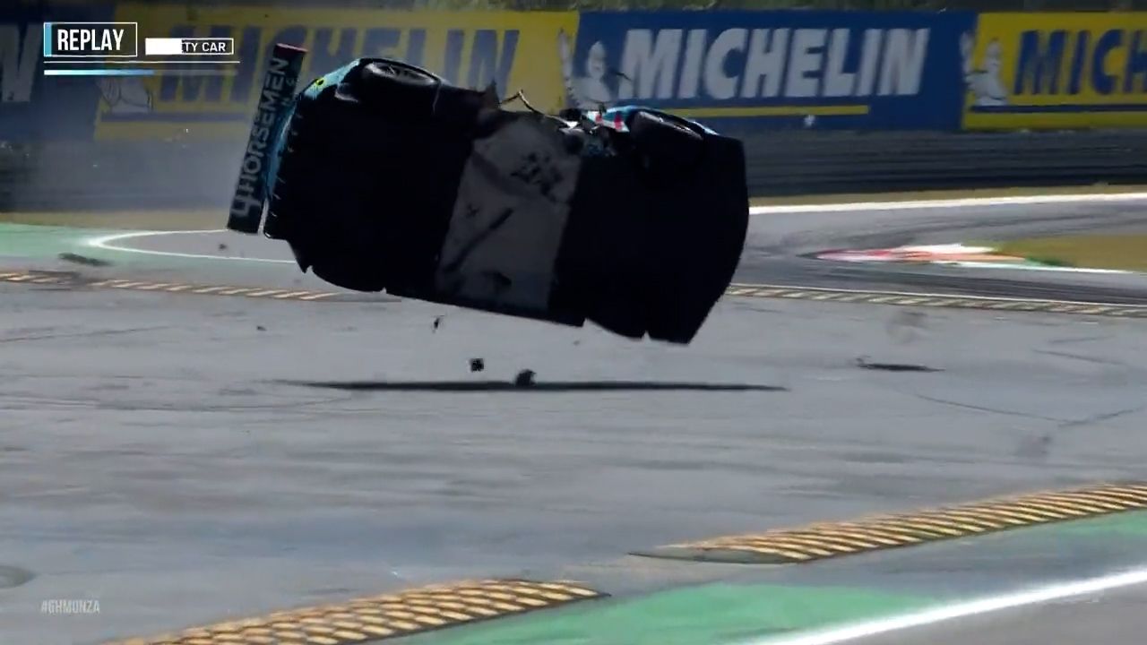 Aston Martin driver Henrique Chaves uninjured after monster rollover at WEC 6hrs of Monza