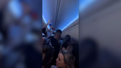 Rowdy passengers drinking, vaping and dancing on flight to Mexico denied trip home from airlines.