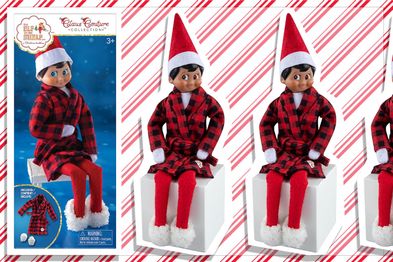 9PR: Elf on the Shelf Cozy Robe and Slippers
