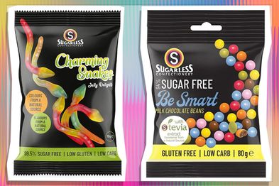 9PR: The Sugarless Company Charming Snake Jellies, 70g and The Sugarless Company Be Smart Chocolate Beans, 80g