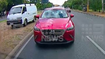 An alleged road rage incident on an Adelaide road has been caught on camera.