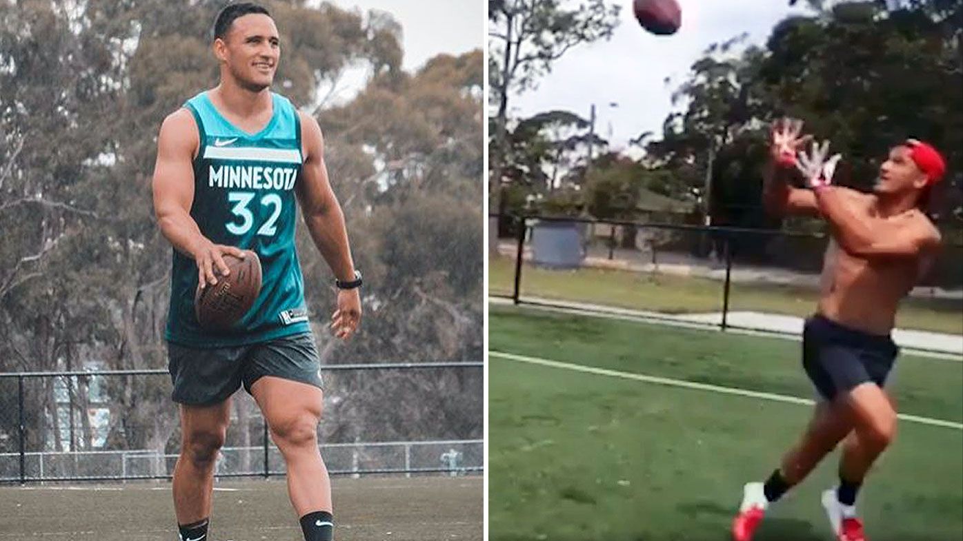 Valentine Holmes teases NFL transformation ahead of move to US