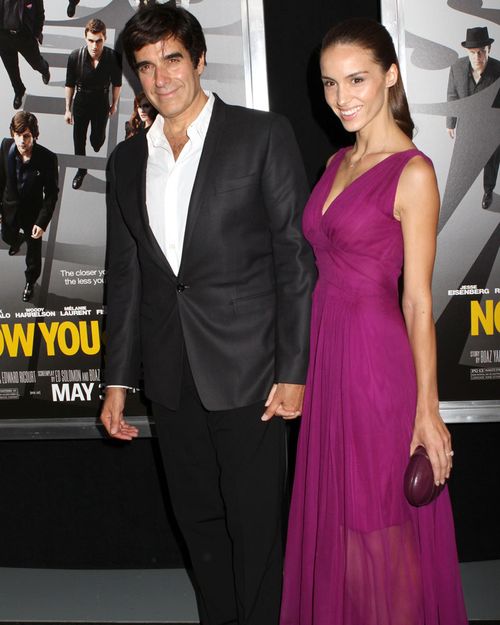 Magician David Copperfield with new wife, model Chloe Gosselin.