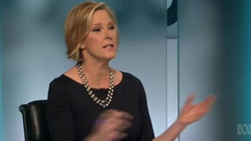 ABC 7.30 Report host Leigh Sales argued with Palmer as he refused to let her interject.