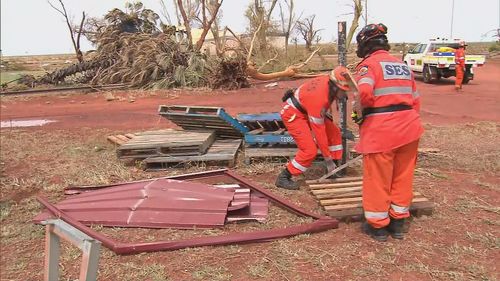 Pardoo Roadhouse and Tavern damage after Cyclone Ilsa made landfall