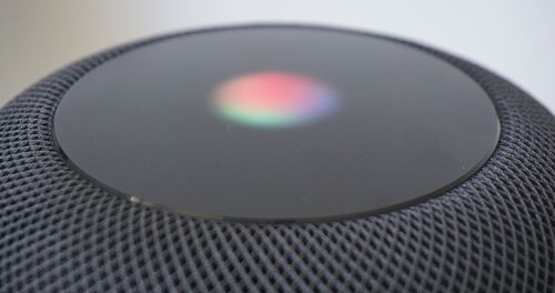 The HomePod re-adapts to the environment around it.