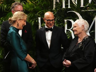 Sophie, Duchess of Edinburgh speaks to Stanley Tucci and Dame Judi Dench