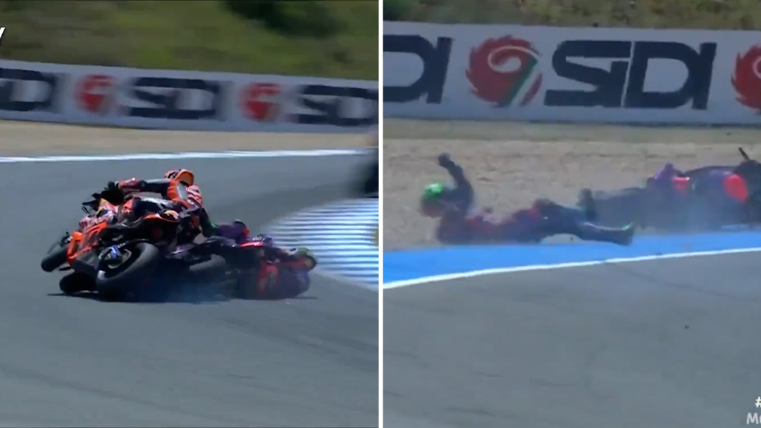 'Had something to say': Aussie MotoGP star Jack Miller involved in 'gravel trap headbutt' after crash